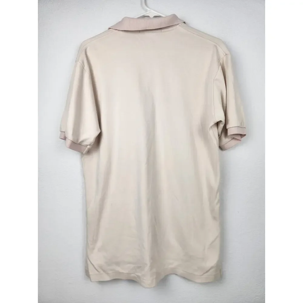 Vintage Polo by Ralph Lauren Polo T-Shirt Cream Men Size Small Short Sleeve